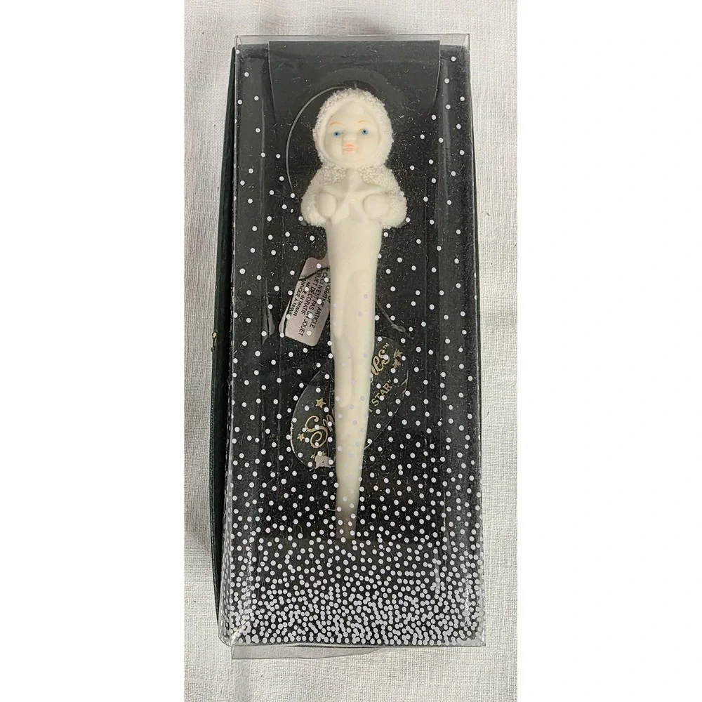 Dept 56 Snowbabies My First Star Icicle Ornament Bisque Porcelain Winged Vintage